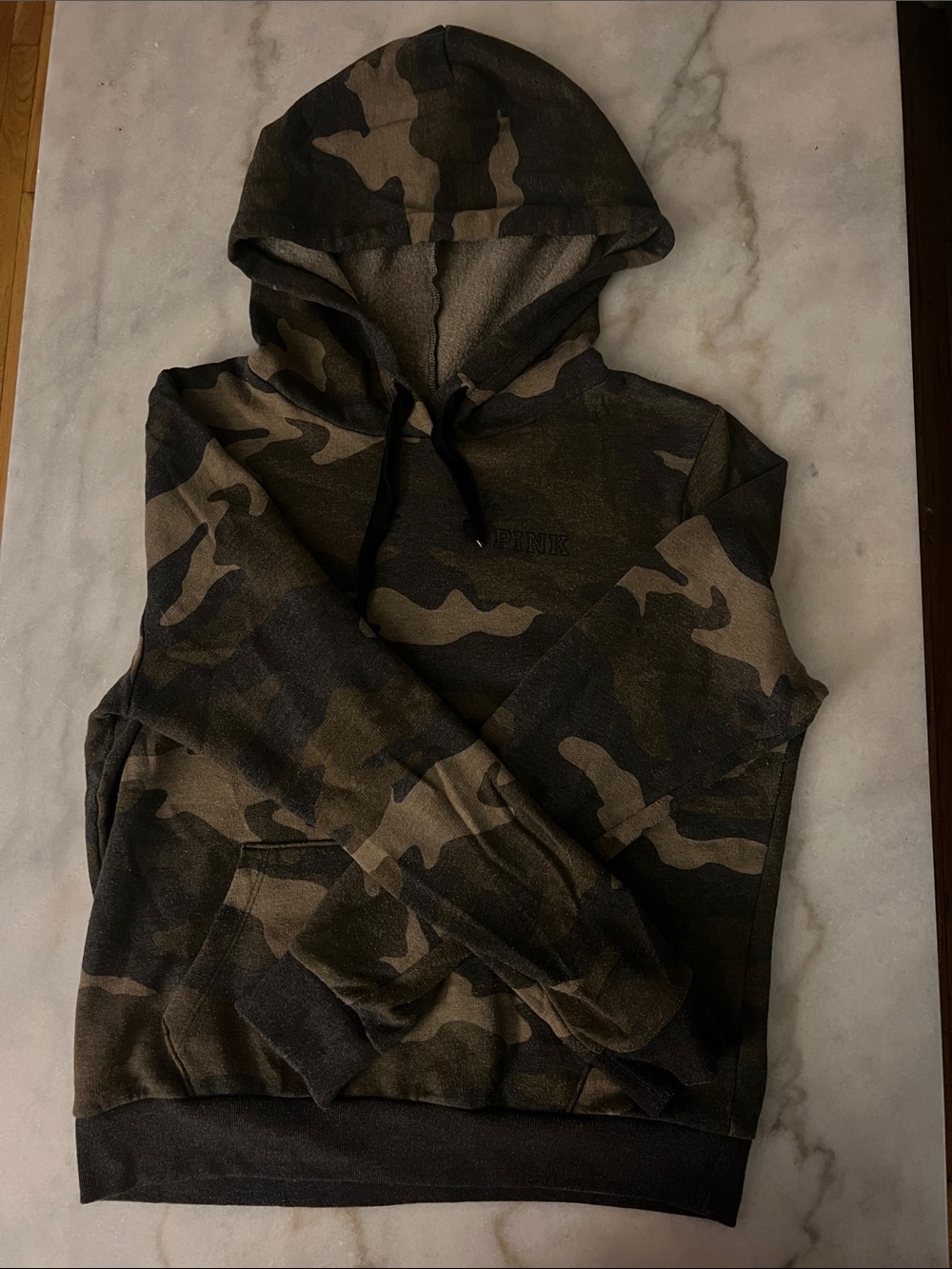 PINK Camo Hooded Sweatshirt